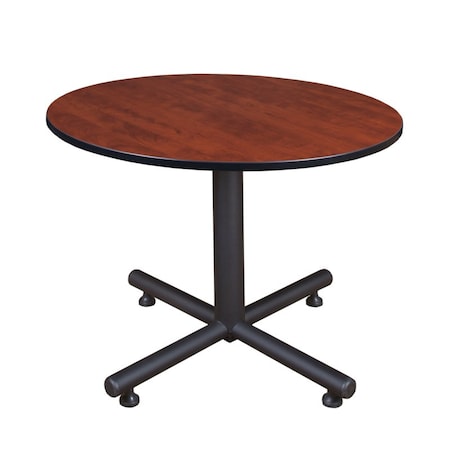 Kobe Round Tables > Breakroom Tables > Kobe Square & Round Tables, Wood, Metal Top, Cherry TKB48RNDCH